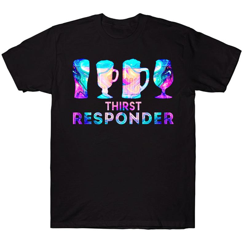 Colorful Beer Thirst Responder Alcohol Drinking Beer T-shirt