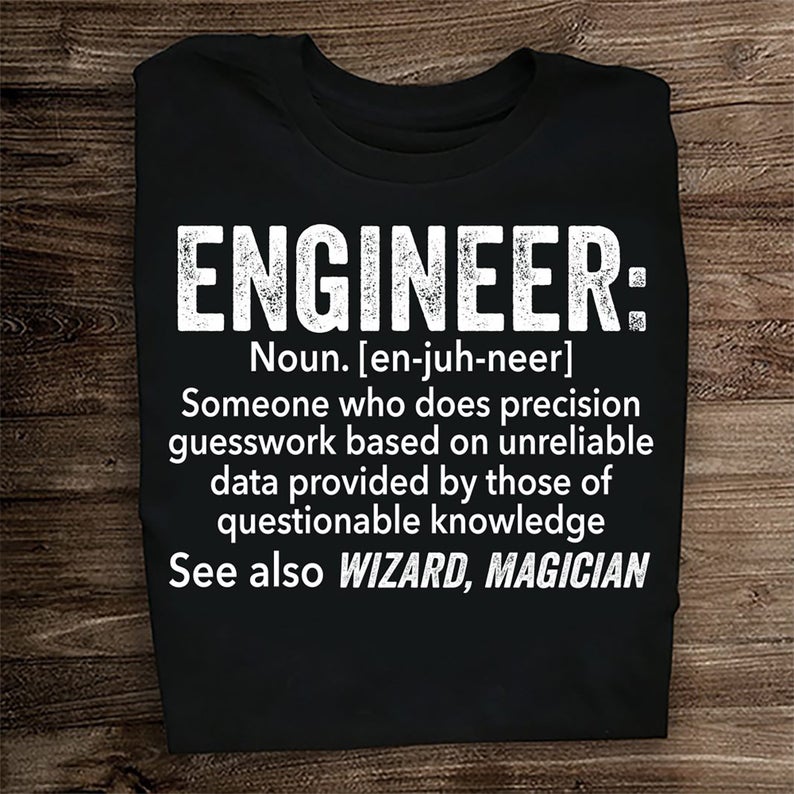 Engineer Definition Funny Engineering T-shirt