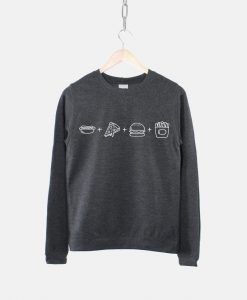 Food Math Pizza Sweatshirt