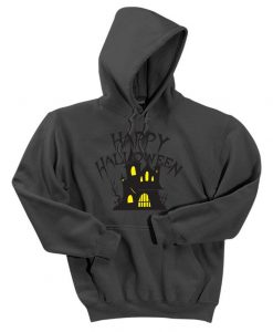 Happy Halloween Castle Graphic Hoodie