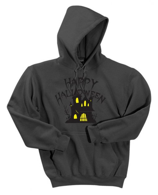 Happy Halloween Castle Graphic Hoodie