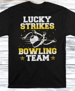 Lucky Strikes Bowling Team Bowl Tshirt