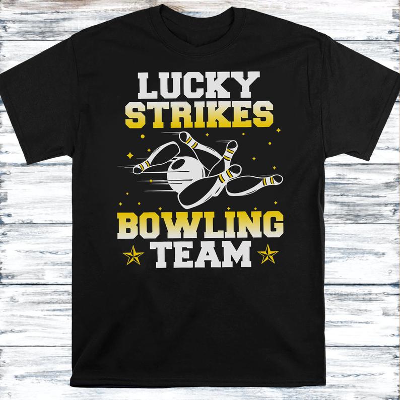 Lucky Strikes Bowling Team Bowl Tshirt