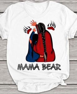 Mama Bear Native American Cherokee Indigenous People Mother Tshirt