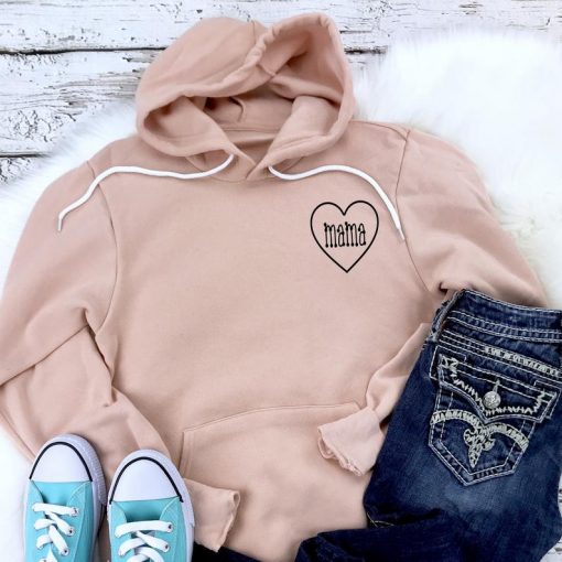 Mom heart hoodie