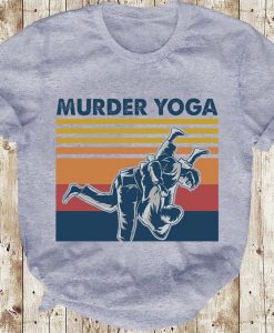 Murder Yoga Funny Vintage Jui Jitsu T-shirt