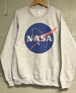 Nasa Meatball logo Heather ash gray Sweatshirt