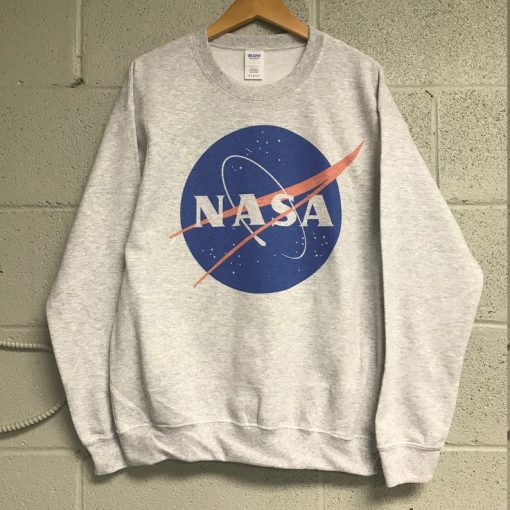 Nasa Meatball logo Heather ash gray Sweatshirt