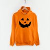 Orange Pumpkin Face Halloween Hoodie