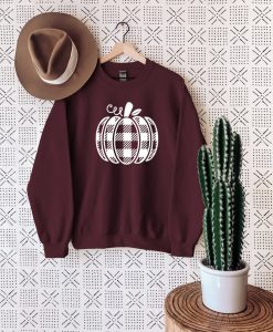 Plaid Pumpkin Sweatshirt