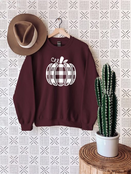 Plaid Pumpkin Sweatshirt