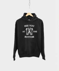 See You At The Bottom Skiing Winter Hoodie