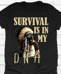 Survival Is In My DNA Face Mask Cherokee Native American Tribe Indigenous Women Tshirt