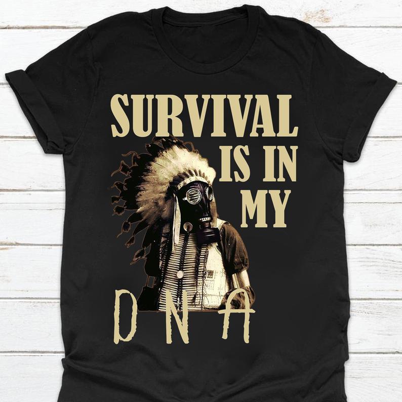 Survival Is In My DNA Face Mask Cherokee Native American Tribe Indigenous Women Tshirt