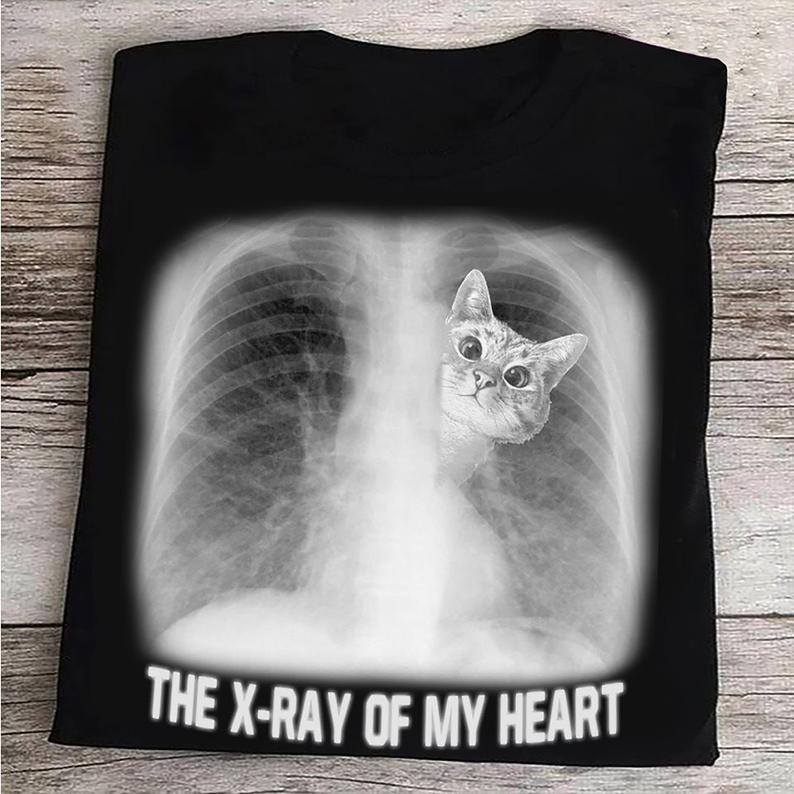 The X-Ray Of My Heart Funny Pet Cat Lovers T-shirt