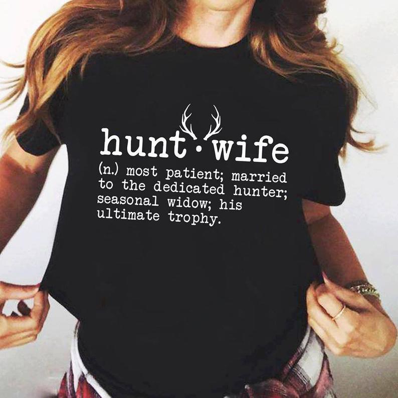 Womens Hunt Wife Definition Funny Hunting T-shirt Gift