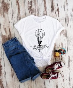 Abstract lamp T-shirt