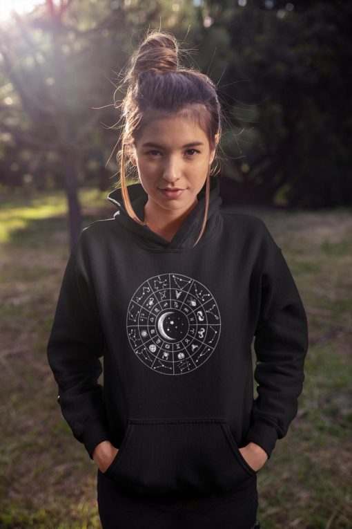 Aesthetic Astrology Signs Chart Unisex Hoodie