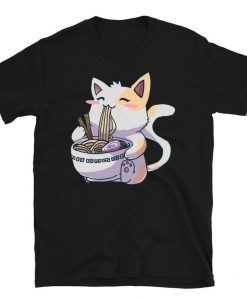 Anime Cat Ramen T-Shirt