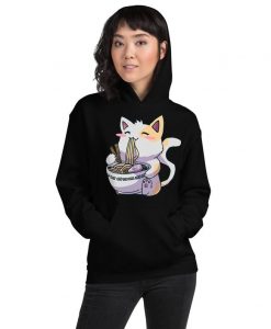 Anime Ramen Cat Hoodie