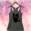 Bowie Black Cat Racerback Tank Top