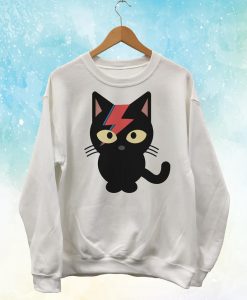 Bowie Black Cat Sweatshirt
