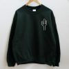 Cactus dark green sweatshirt