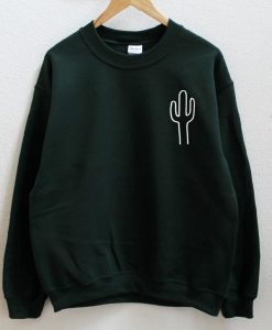 Cactus dark green sweatshirt