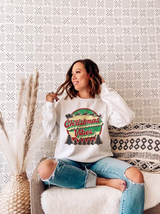 Christmas Vibes Retro Sweatshirt