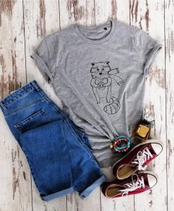 Christmas raccoon T-shirt