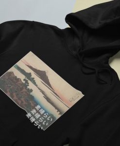 Dawn at Isawa in Kai Province hoodie