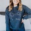 Dog Ears Outline Tattoo Sweatshirt