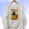 Halloween Black Cat and Pumpkin Vintage Style Sweatshirt