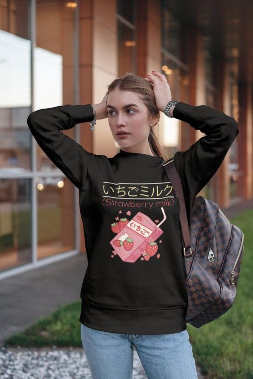 Japanese Strawberry Milk Sweatshirt