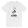 Life Begins After Coffee Funny T Shirt