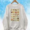 Mushrooms Vintage Style Sweatshirt