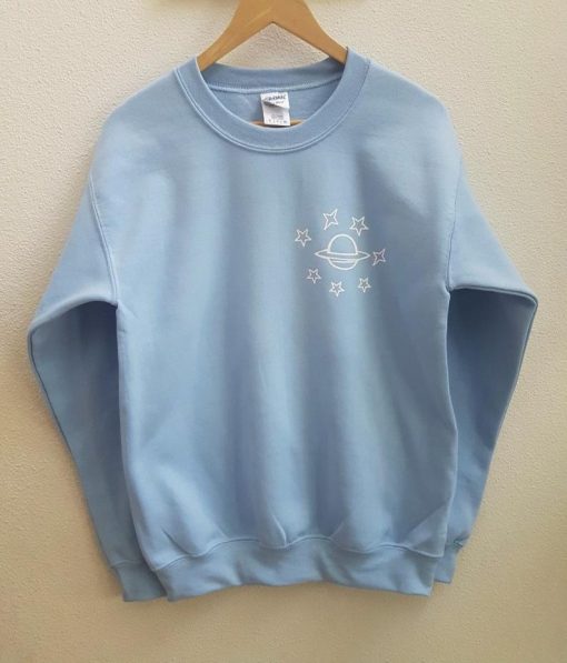 Planet & Stars Blue Unisex Sweatshirt