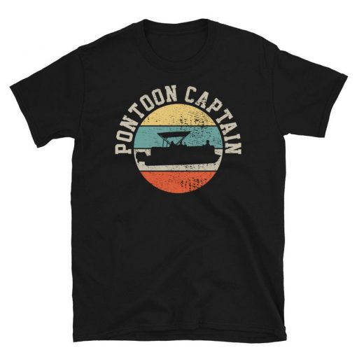 Pontoon Captain Boating Retro Shirt