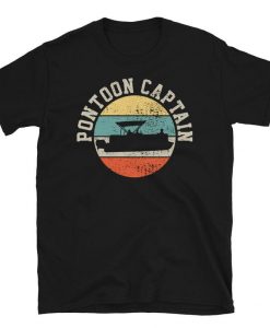 Pontoon Captain Boating Retro T Shirt