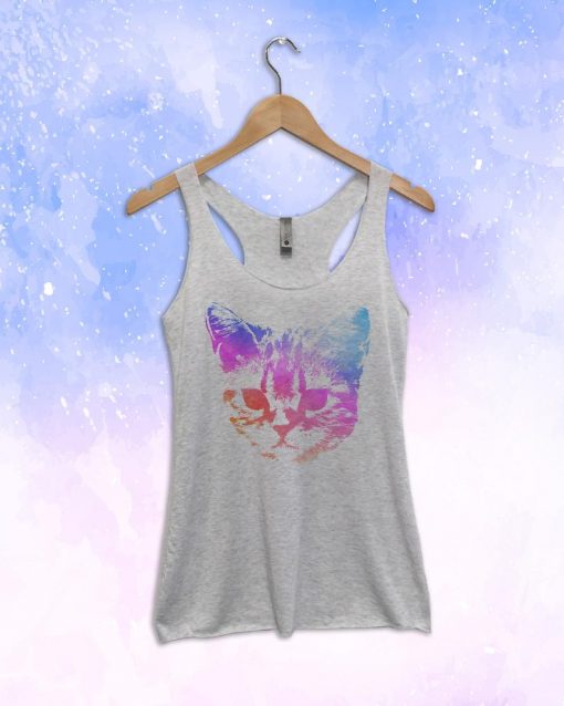 Rainbow Cat Racerback Tank Top