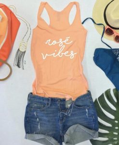 Rosé Vibes Racerback Tank Top