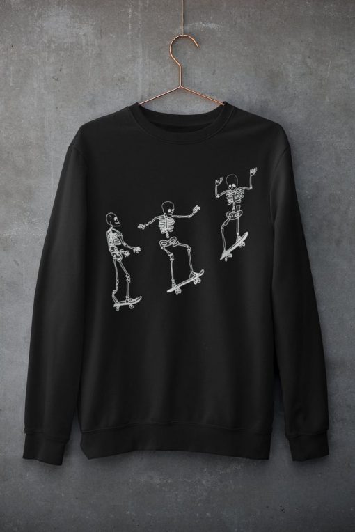 Skateboarding Skeletons Crewneck Sweatshirt