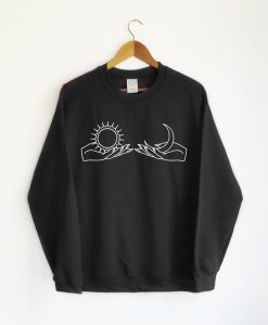 Sun and Moon Graphic Sweatshirt