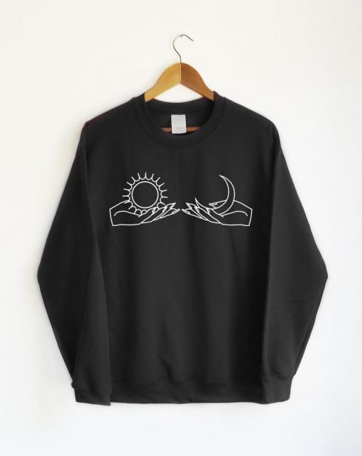 Sun and Moon Graphic Sweatshirt