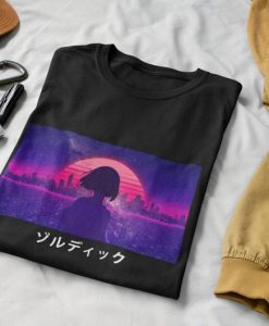 city vibes anime girl shirt