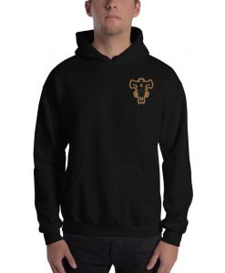 Black Bull Squad Embroidery Unisex Hoodie