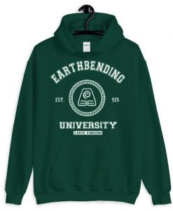 Earthbending University Est 925 Earth Kingdom Unisex Hoodie