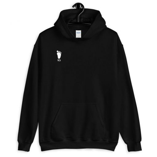 ICS Foot Printed on front only Unisex Pullover Hoodie