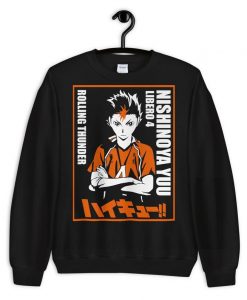 Nishinoya Yuu Libero 4 Rolling Thunder Unisex Sweatshirt