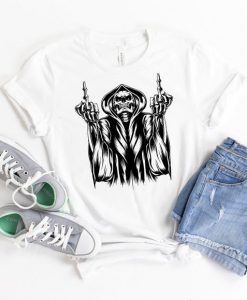 Skeleton Middle Finger Shirt